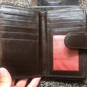 Brown leather wallet